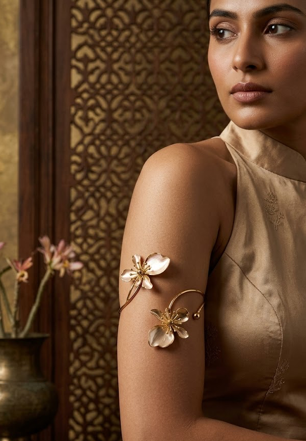 Ethereal Blossom Arm-Cuff