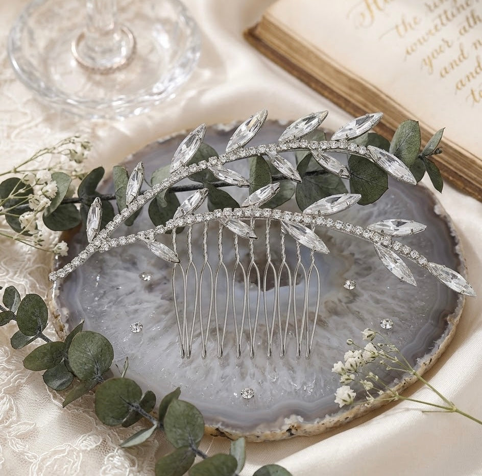 Crystal Laurel comb