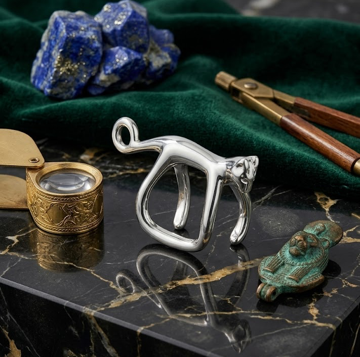 Emerald-Eyed Cat Cuff
