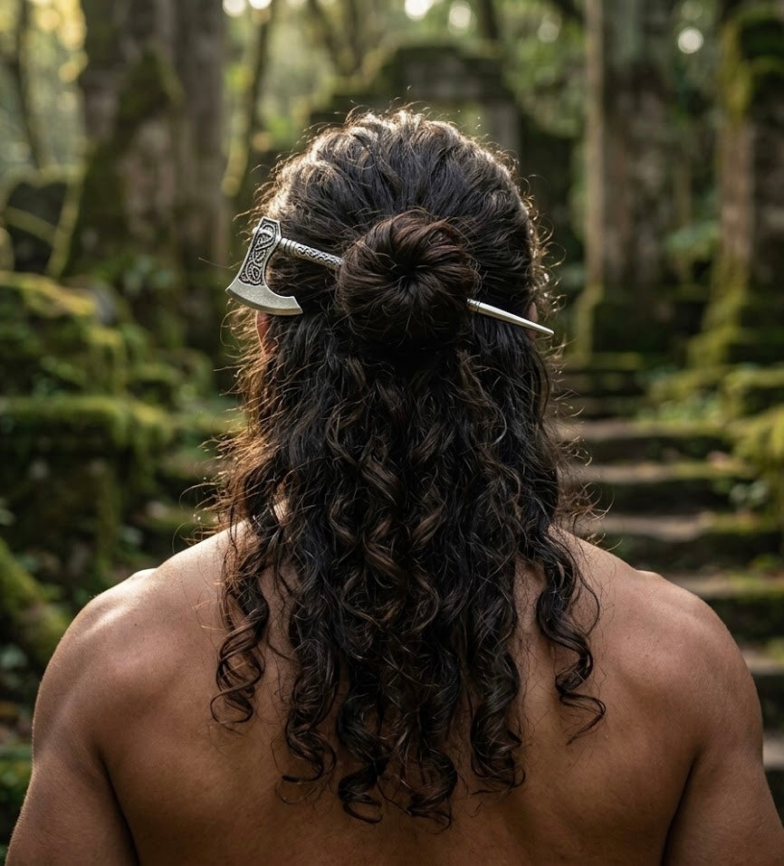 Runic Axe Hair-pin