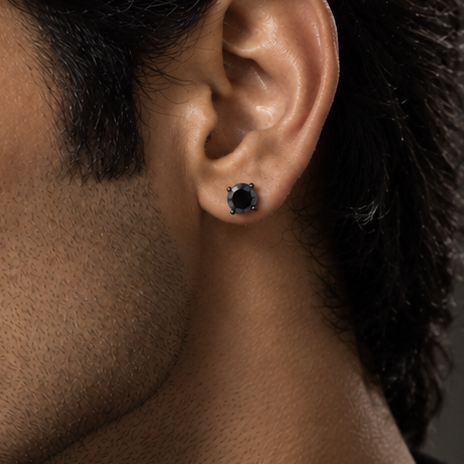 Black Crystal Magnetic Studs