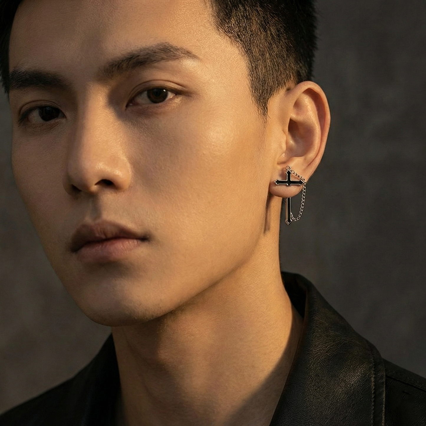 CROSS DROP EARRING