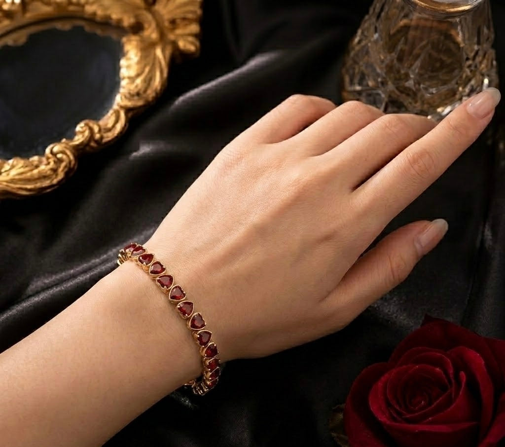 Sweetheart Tennis Bracelet