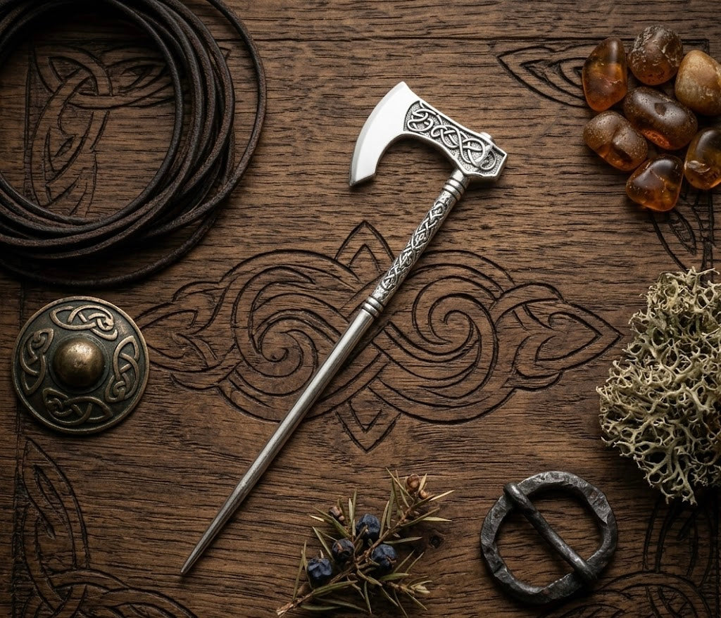Runic Axe Hair-pin