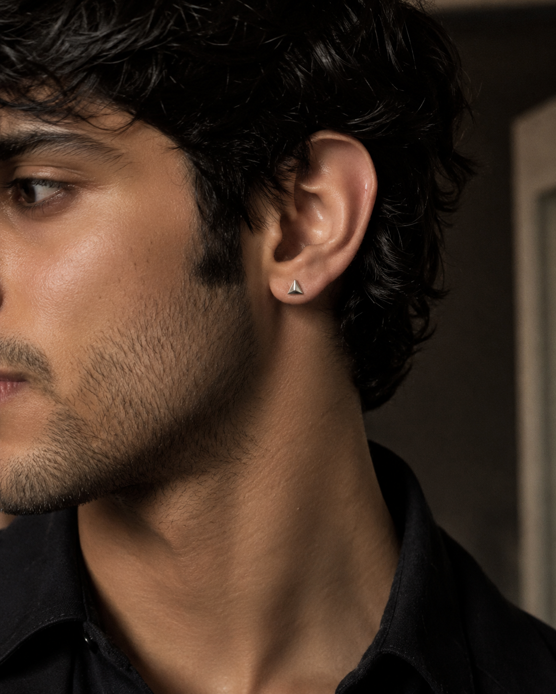 Silver Pyramid Studs