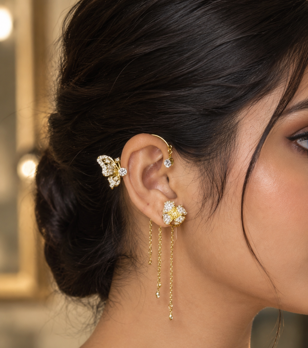 Floral Ear-Sweep