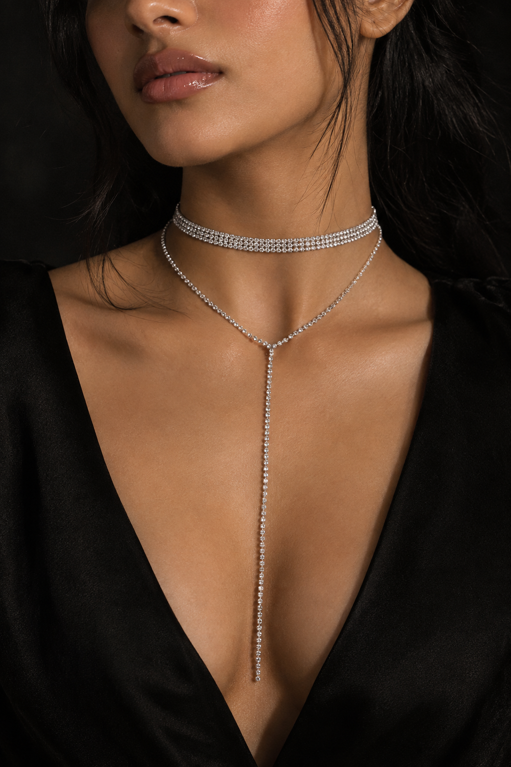 Crystal Lariat Choker