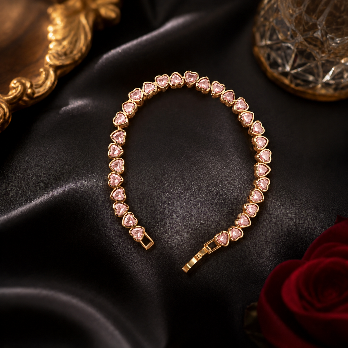 Sweetheart Tennis Bracelet