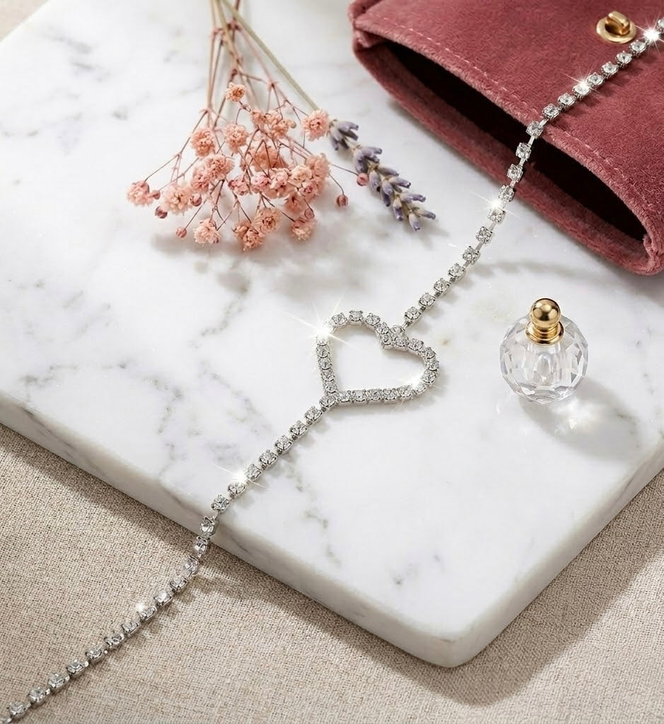Crystal Heart Straps