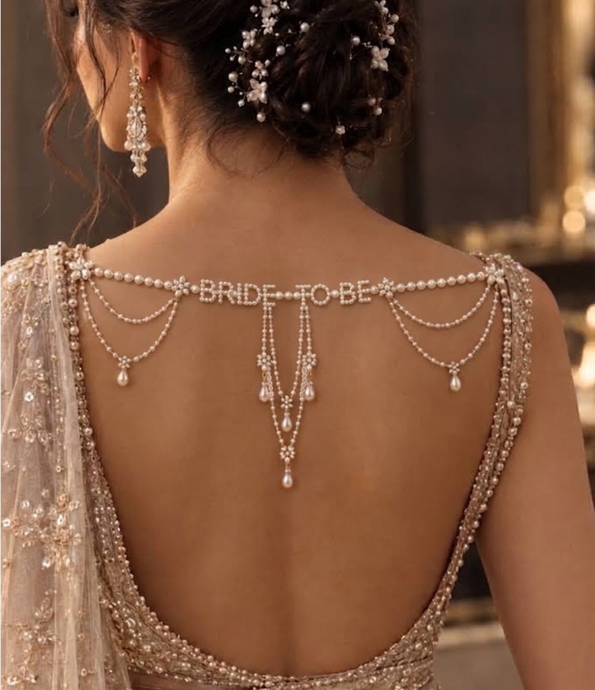 BESPOKE PEARL BACK DRAPE