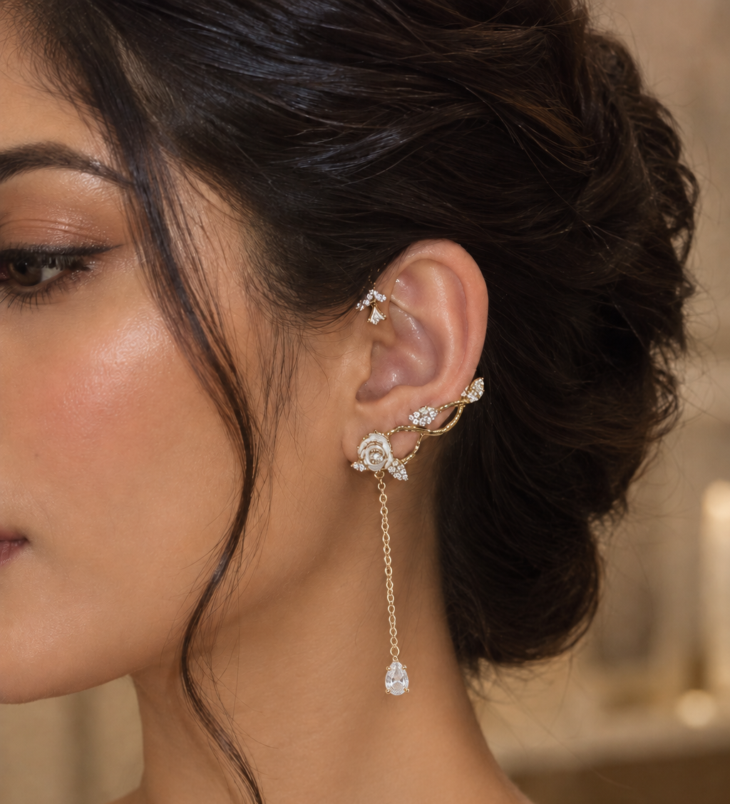 Rose vine Ear-Wrap
