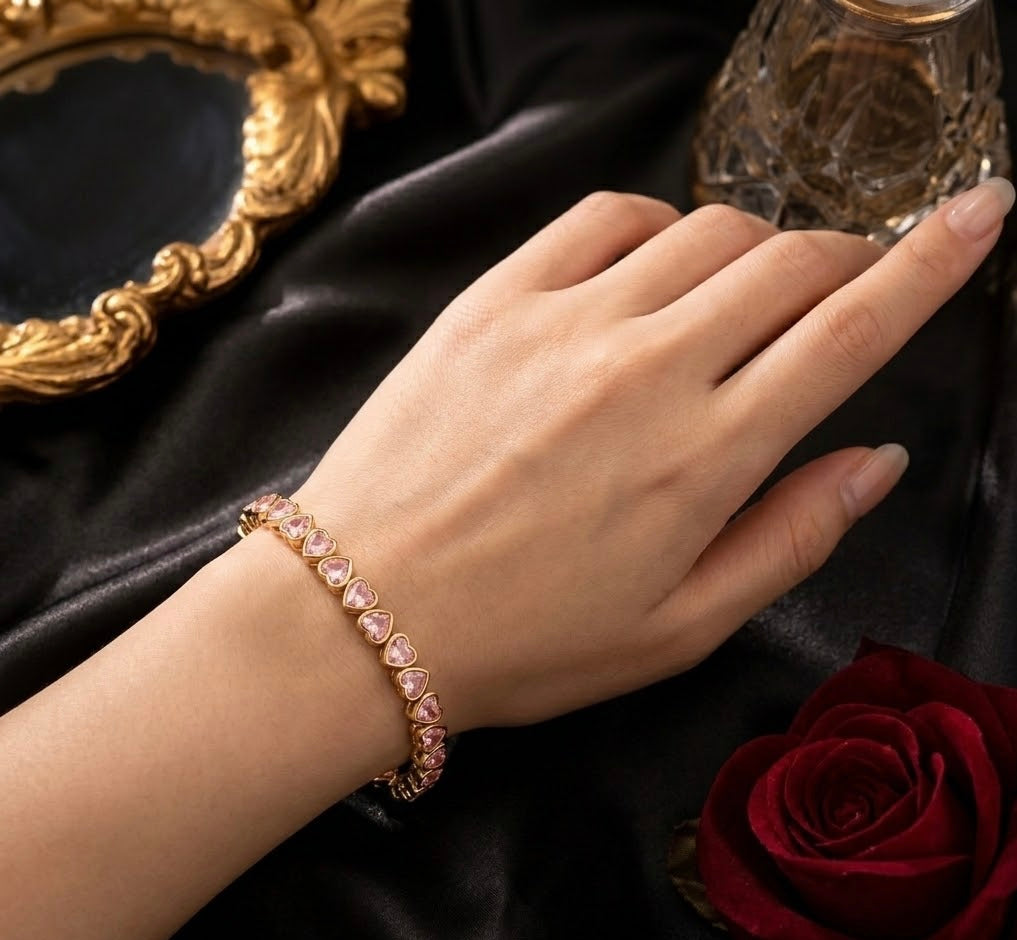 Sweetheart Tennis Bracelet