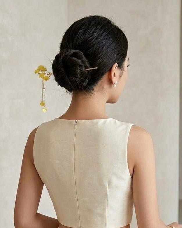 Ginkgo Leaf Hair-Pin