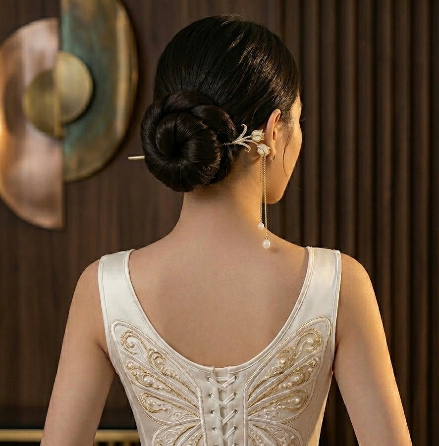 Gilded Tulip Hair Pin