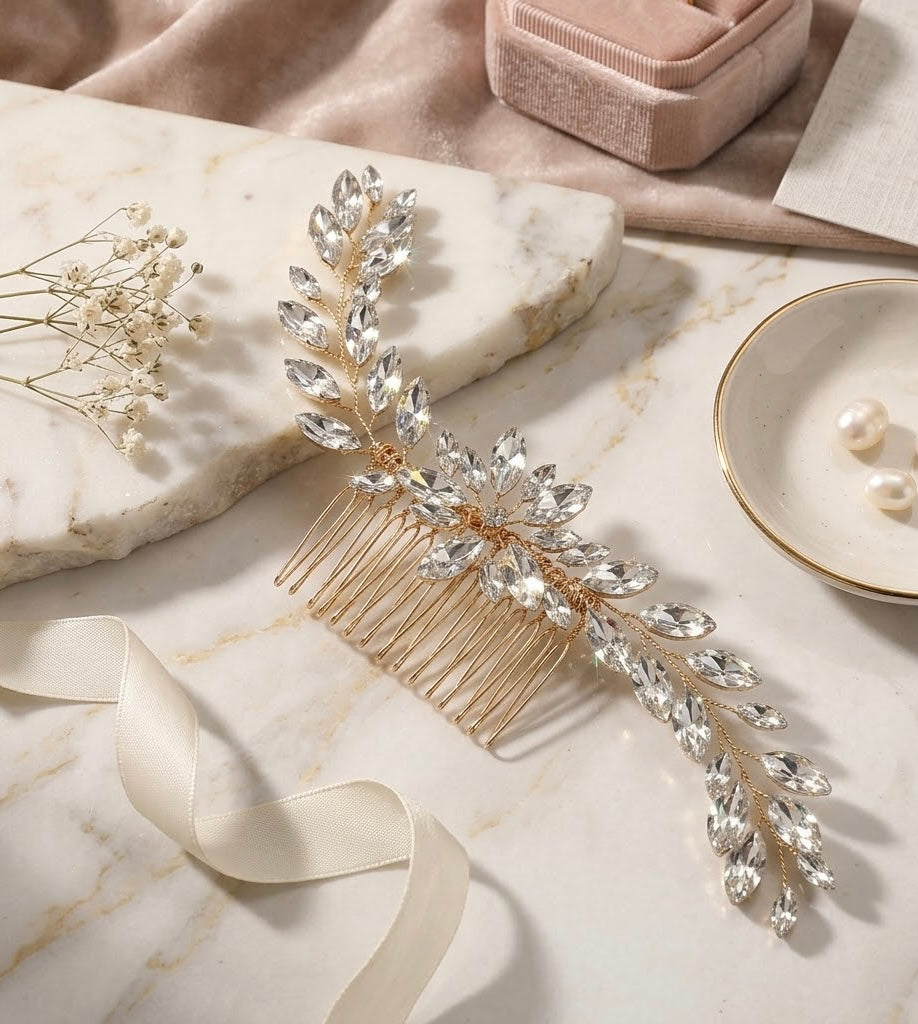 Crystal Vine Hair Comb