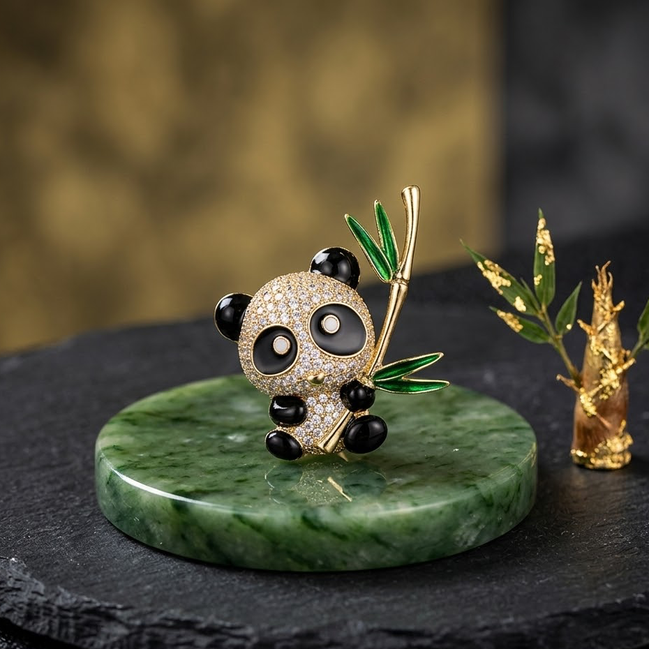 JEWELLED PANDA & BAMBOO