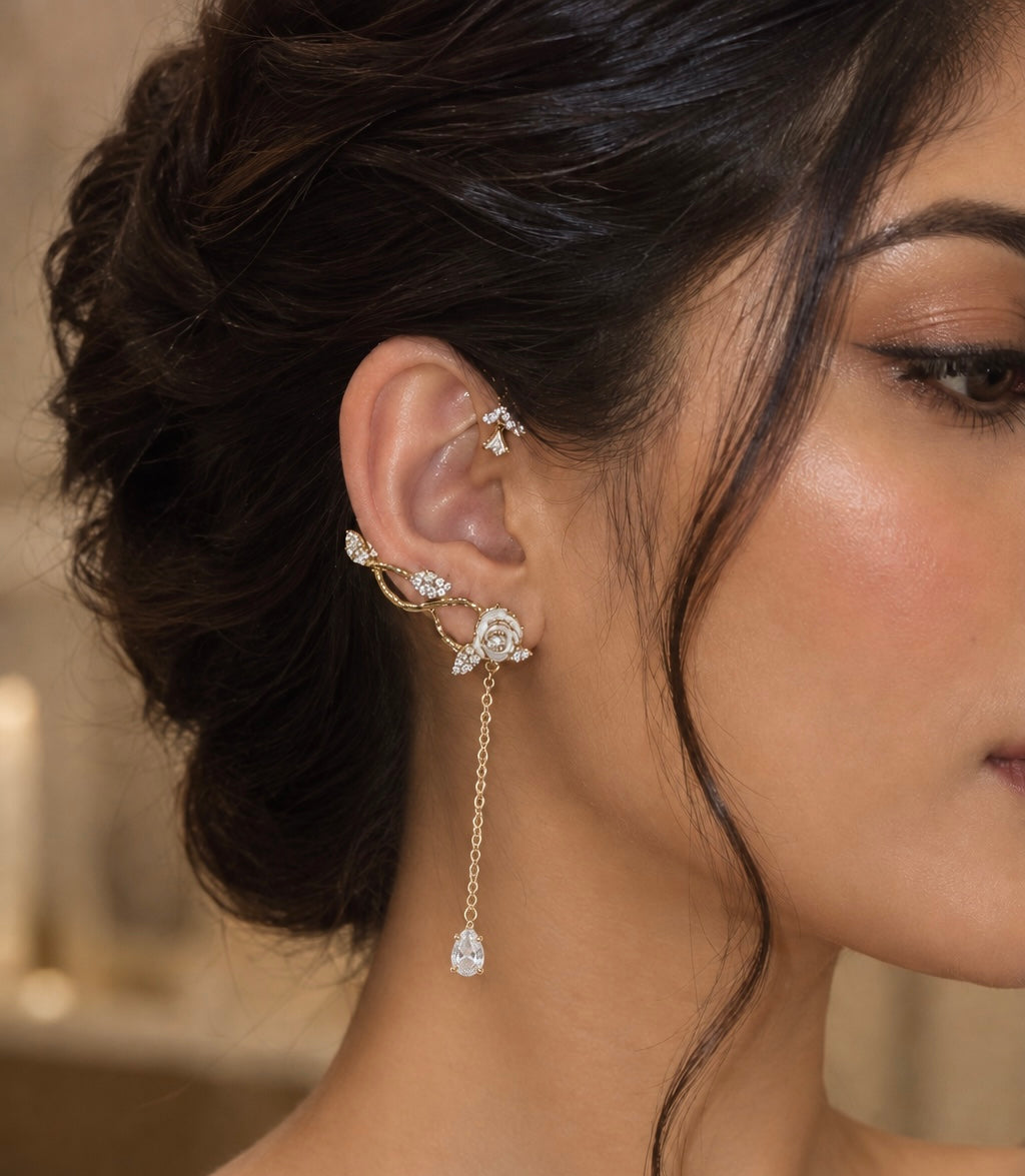 Rose vine Ear-Wrap