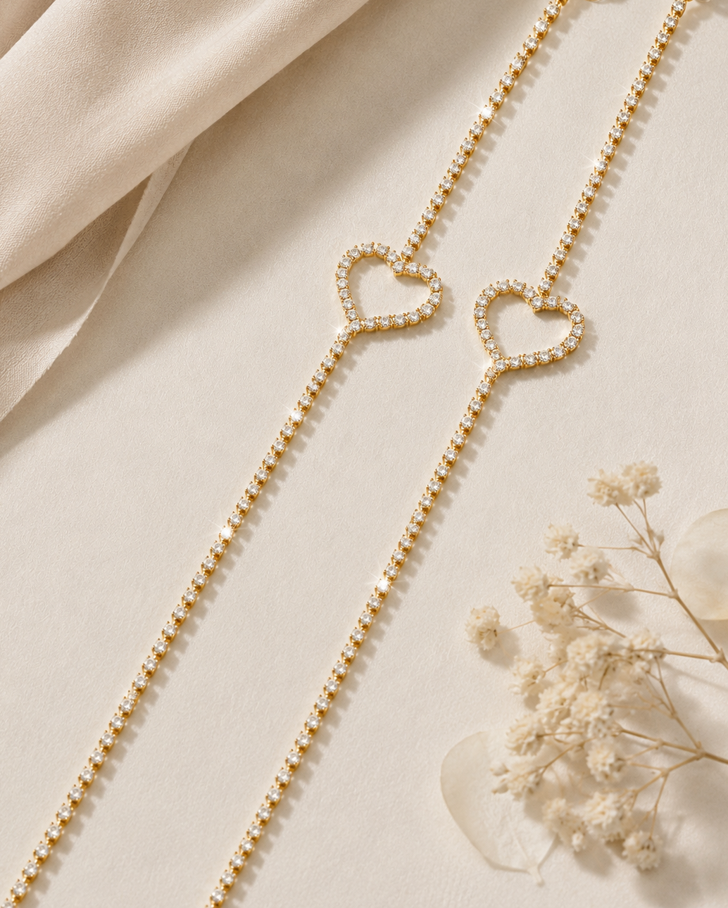 Crystal Heart Straps